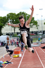 Mens under-17 long jump, North Eastern Track and Fields Champs., Middlesbrough. Photo: David T. Hewitson/Sports for All Pics